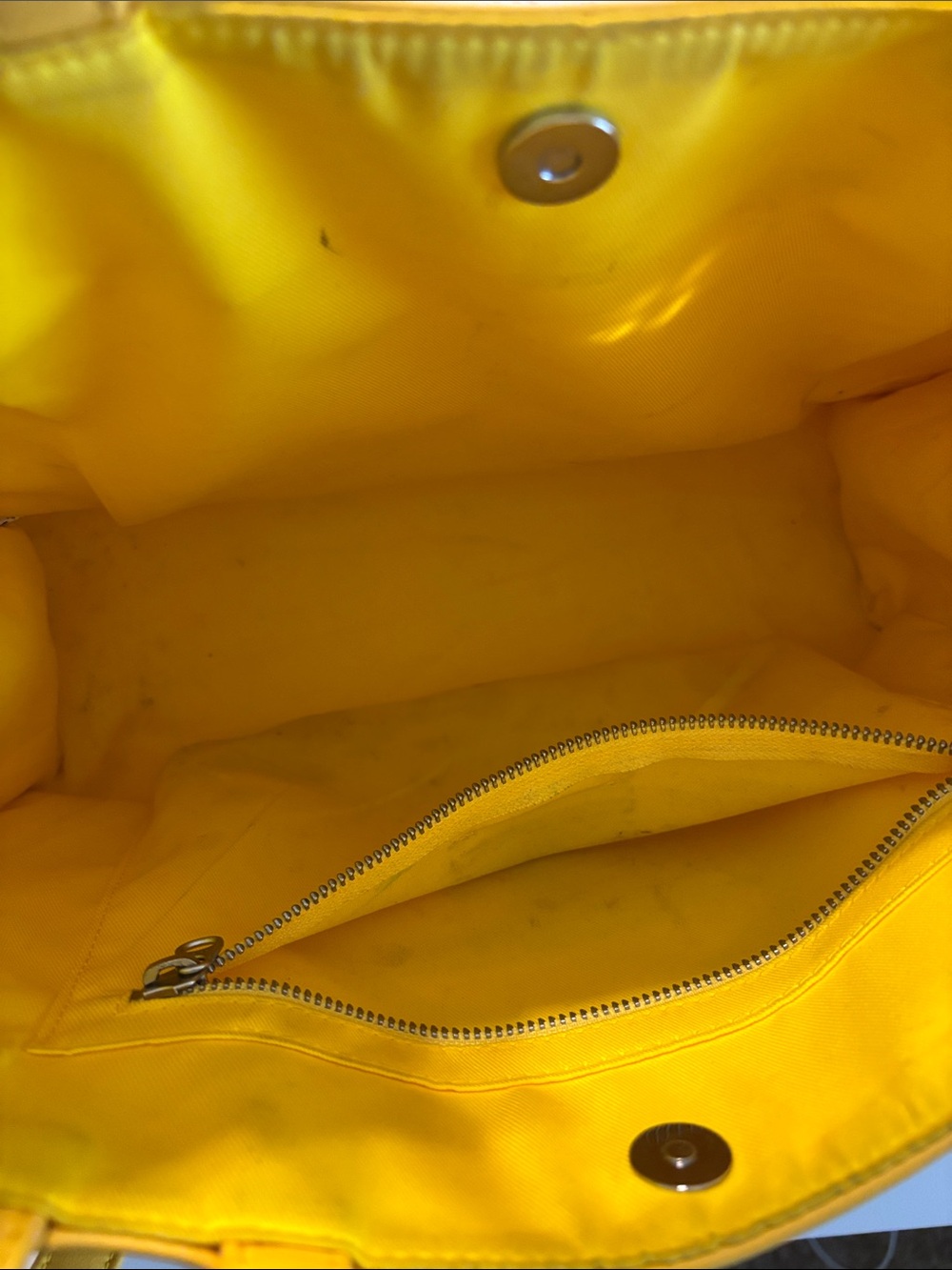 Telfar Yellow Logo-Embossed Leather Tote - Picture 4 of 9